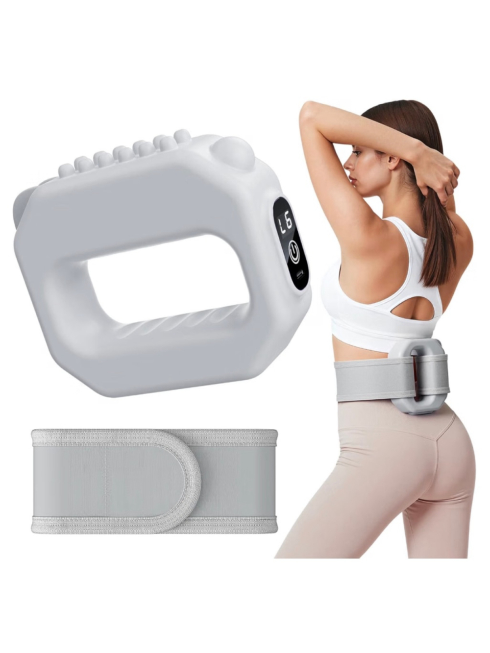 NEW Merach Portable Electric Body Massager One Size White Grey